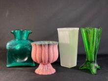 (4) Ornate vases -see photo's-