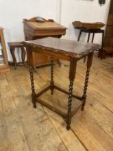 Antique Barely twist end table