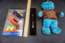 Nascar Items - #88 Bear, #24 Book & Pen