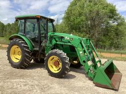 John Deere 5100E Tractor MFWD W/ JD H240 Loader