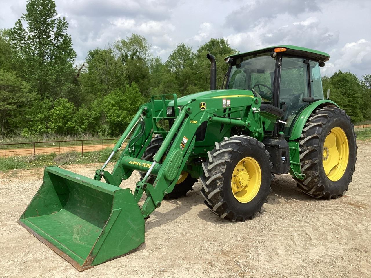 2021 John Deere 6105E Tractor W/ JD H310 Loader