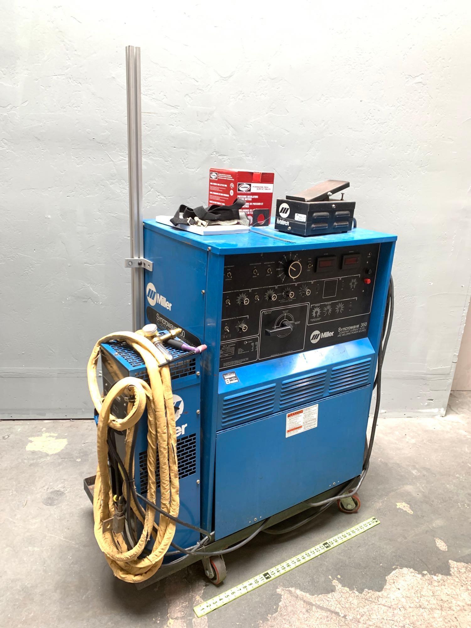 Miller Syncrowave 350 Constant Current AC/DC TIG Arc Welding Machine with Watermate 1 TIG Cooler