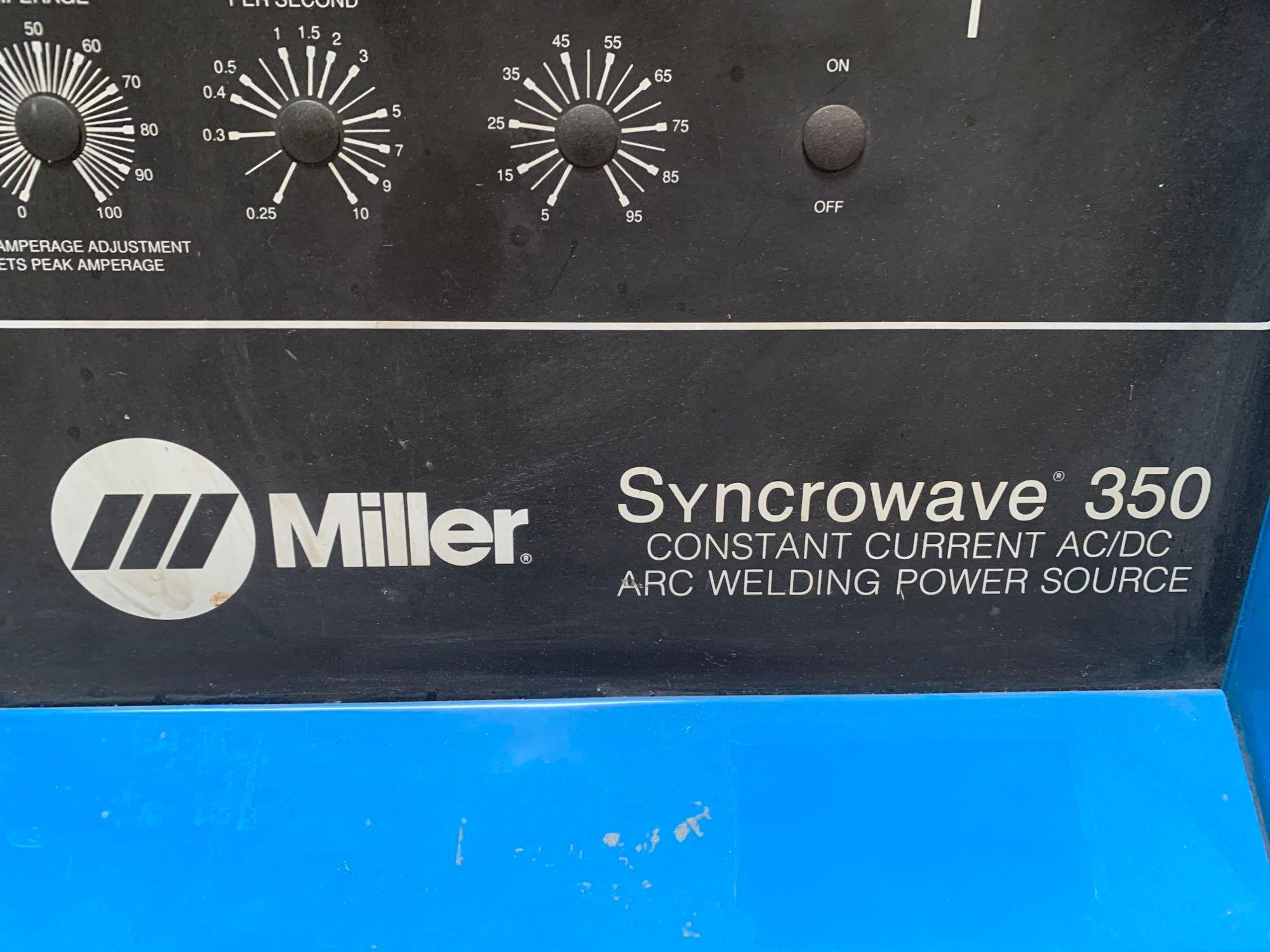 Miller Syncrowave 350 Constant Current AC/DC TIG Arc Welding Machine with Watermate 1 TIG Cooler