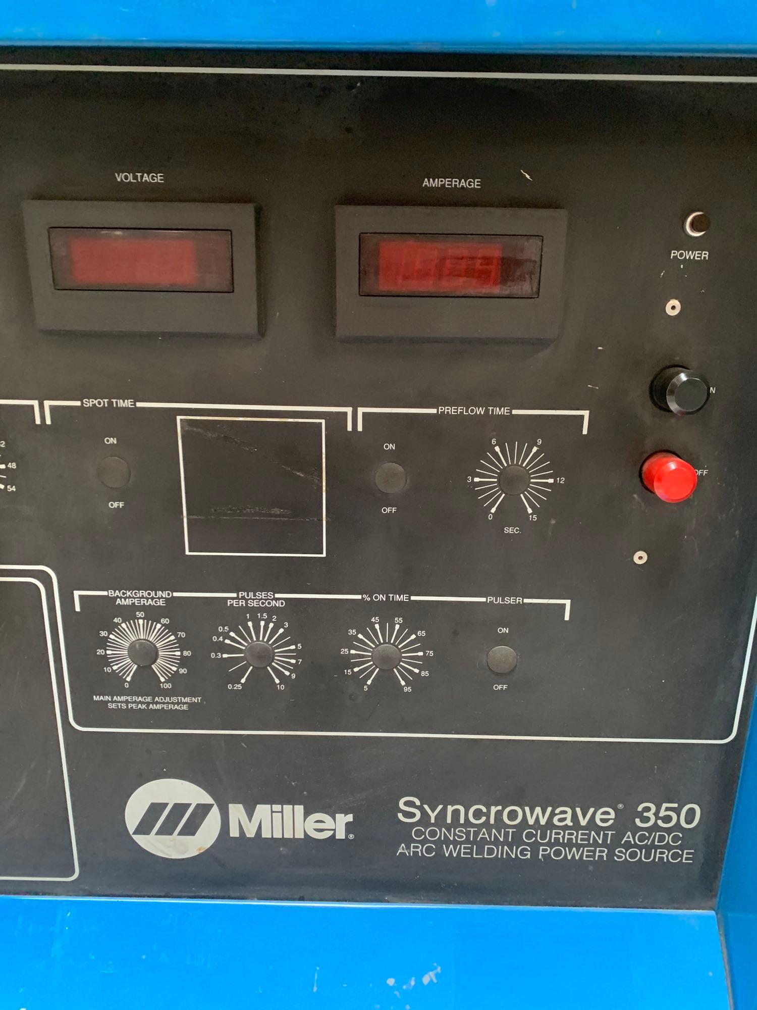 Miller Syncrowave 350 Constant Current AC/DC TIG Arc Welding Machine with Watermate 1 TIG Cooler