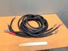 3pcs - Radaflex 3/0 AWG Arc Welding Cables 12 feet Long