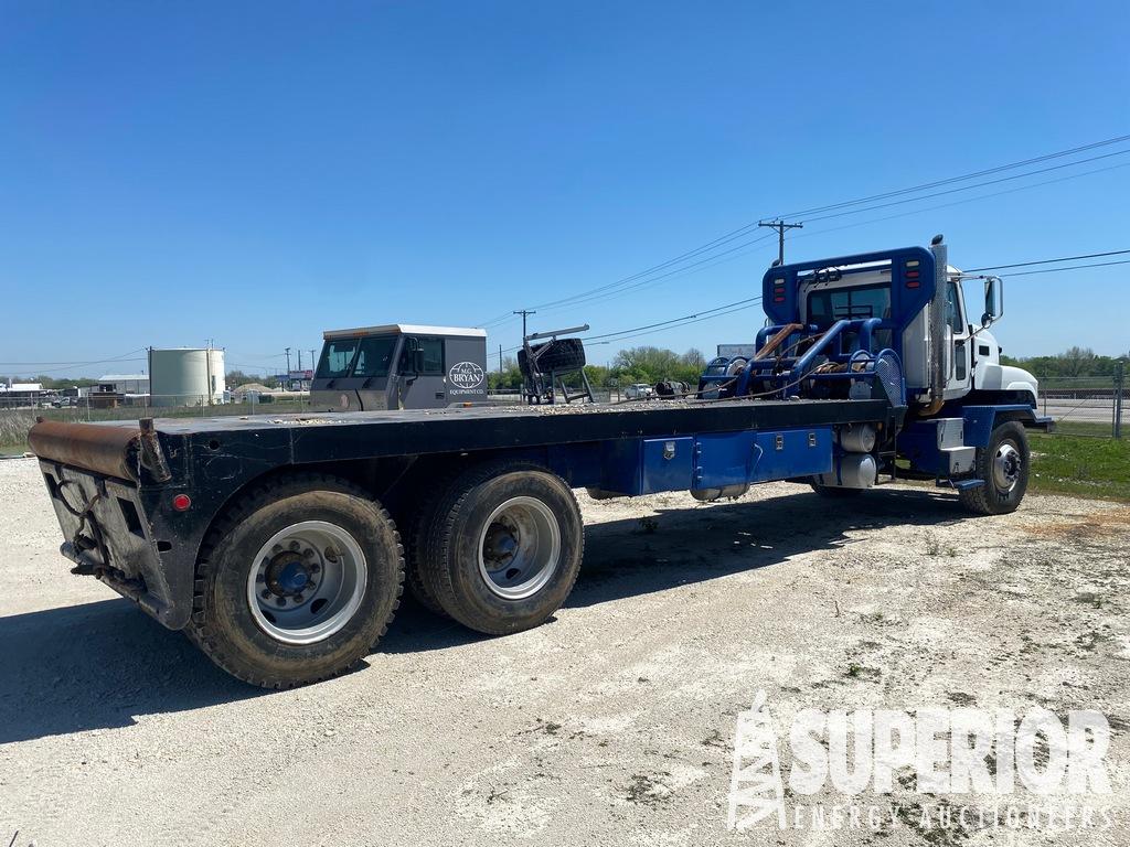 (x) (13-3) 2007 MACK Flatbed T/A Winch Truck Tract