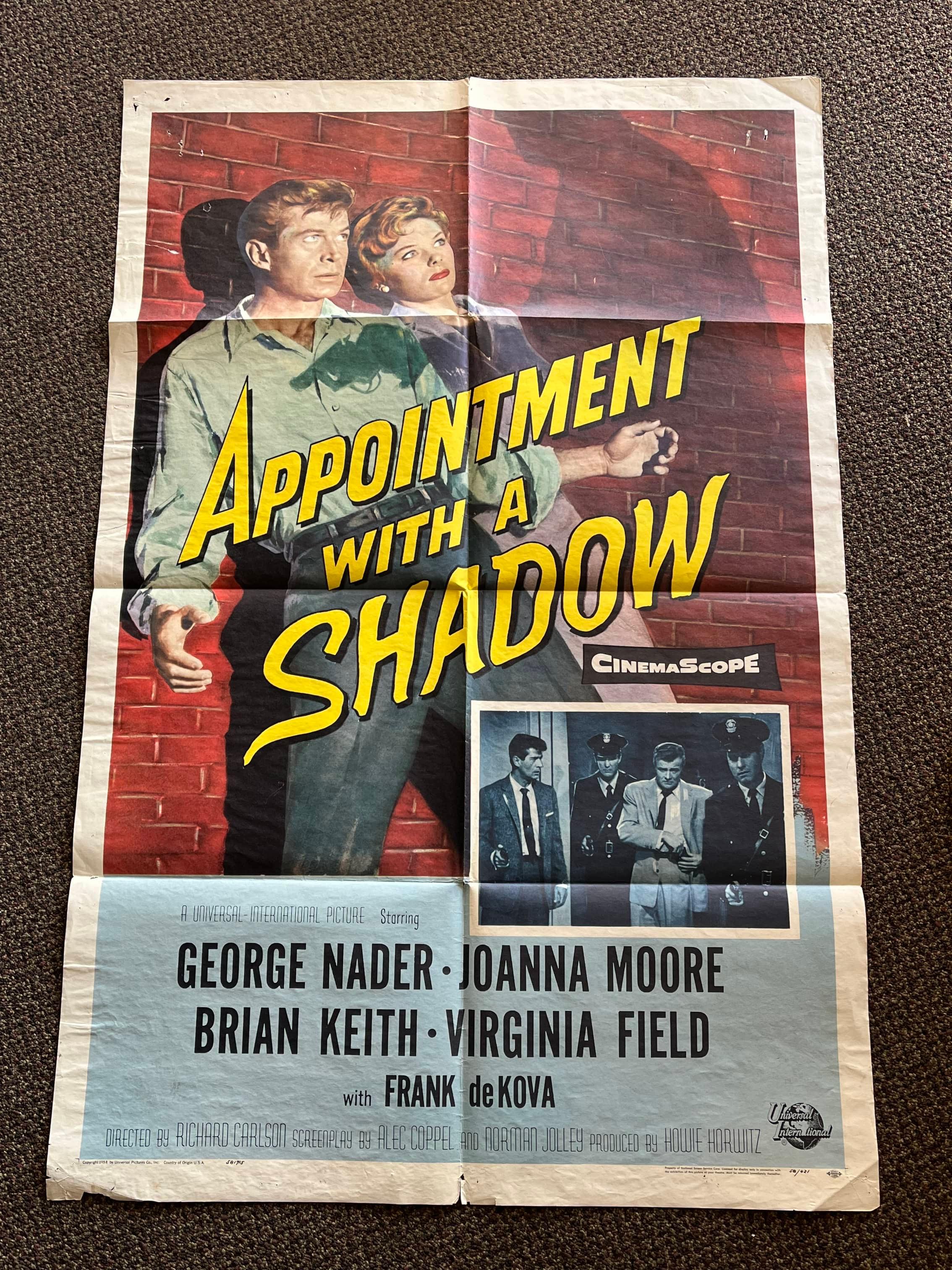 Appointment With a Shadow 1958 Movie Poster