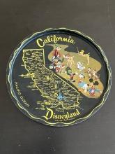 Antique Disneyland Souvenir Metal Drink Tray