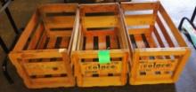 3 VINTAGE CRATES - PICK UP ONLY