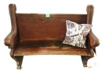 ANTIQUE 4 ft PEW - PICK UP ONLY