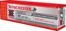 Winchester Ammo X22LRSS1 Super X 22 LR 40 gr Super Speed Round Nose Copper Plated 100 Box