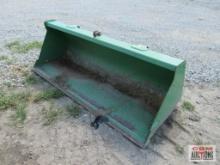 John Deere 72" Quick Attach Loader Bucket Fits 541 and 542 Loaders