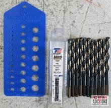 Triumph MRO Plus 022717 17/64" Black & Gold Oxide, Jobbler Length Drill Bit - Set of 10 LeBlond