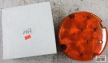 Jammy J-85-A Amber Round LED Park and Turn Signal Bus & Transit Lamp, SAE W2 DOT 11