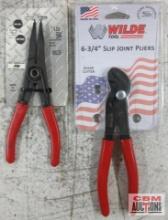Wilde G251.B/CC 6-3/4" Angle Nose Slip Joint Pliers Wilde 564 Retaining Ring Pliers ...