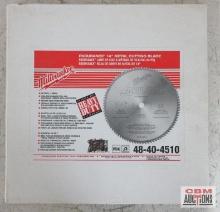 Milwaukee Endurance 48-40-4510 14" Saw Blade, 90 Carbide Teeth, Stainless Steel Cutting