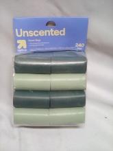 Up & Up Unscented Pet Waste Bags. Qty 240 Bags.