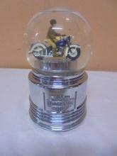 1936 Harley Davidson El Knuckle Head Motorcycle Water Globe w/ Sound