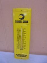 Cargill Seeds Metal Advertisement Thermometer
