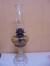 Antique Glass Oil Lamp