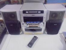 Philips AM/FM/Dual Cassette/3 Disc CD Changer Stereo