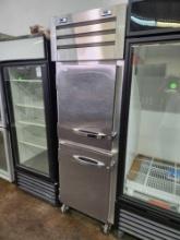 True 2 Half Door Combo Refrigerator Freezer