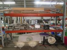 Pallet Rack & Contents, Sinks