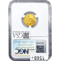 1914-D $2.50 Gold Quarter Eagle NGC MS62