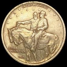 1925 Stone Mountain Half Dollar CLOSELY UNCIRCULAT