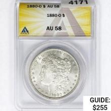 1880-O Morgan Silver Dollar ANACS AU58