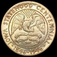 1946 Iowa Half Dollar GEM BU