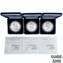 1oz Silver Presidential Medal Lot (3)