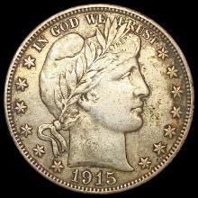 1915-D Barber Half Dollar CLOSELY UNCIRCULATED