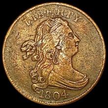 1804 Draped Bust Half Cent NEARLY UNCIRCULATED