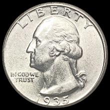 1935-S Washington Silver Quarter UNCIRCULATED