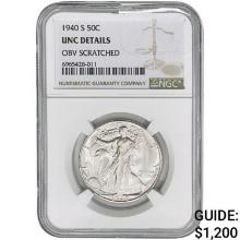 1940-S Walking Liberty Half Dollar NGC UNCDetails