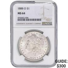 1888-O Morgan Silver Dollar NGC MS64