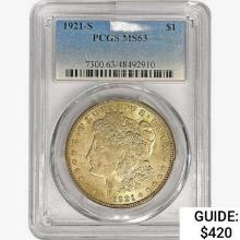 1921-S Morgan Silver Dollar PCGS MS63