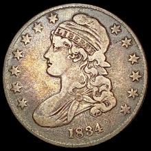 1834 Capped Bust Half Dollar LIGHTLY CIRCULATED