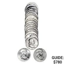 1962 D BU Franklin Roll (20 Coins)