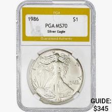 1986 Silver Eagle PGA MS70