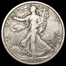 1916-D Walking Liberty Half Dollar NICELY CIRCULAT