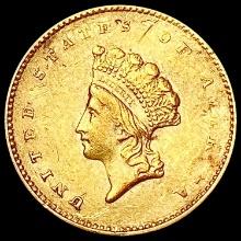 1855 Rare Gold Dollar NEARLY UNCIRCULATED