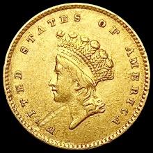 1854 Rare Gold Dollar CLOSELY UNCIRCULATED