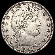 1892-O Barber Quarter CLOSELY UNCIRCULATED