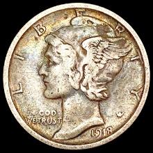 1918-S Mercury Dime LIGHTLY CIRCULATED