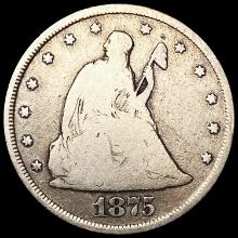 1875-CC Twenty Cent Piece NICELY CIRCULATED