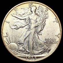 1935 Walking Liberty Half Dollar CLOSELY UNCIRCULA