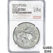 2022-P Liberty 1oz Silver Medal NGC PF70 UC