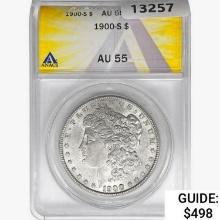 1900-S Morgan Silver Dollar ANACS AU55